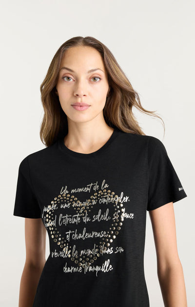Studded Love Letter Shrunken Tee
