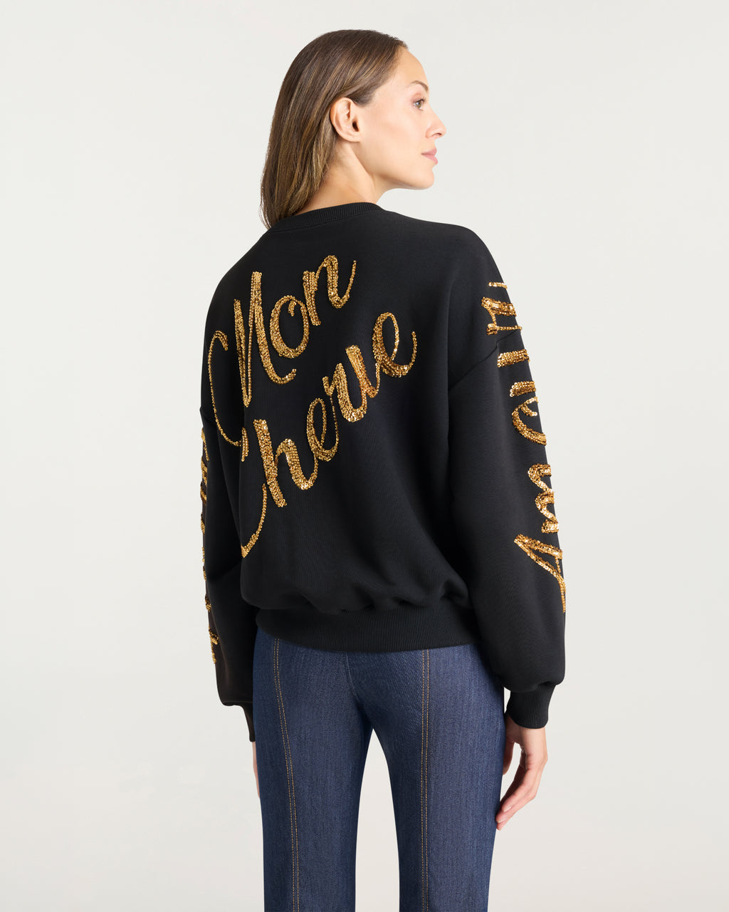 Crushed Sequin Loveletter Brandy Pullover