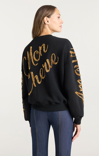 Crushed Sequin Loveletter Brandy Pullover