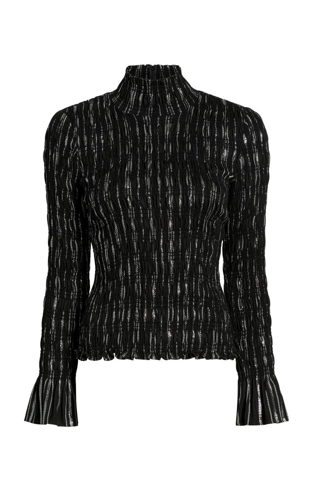 トップス SHOOP ProWear Zip Back Mock Turtleneck Crop Top – Second Skin Shop