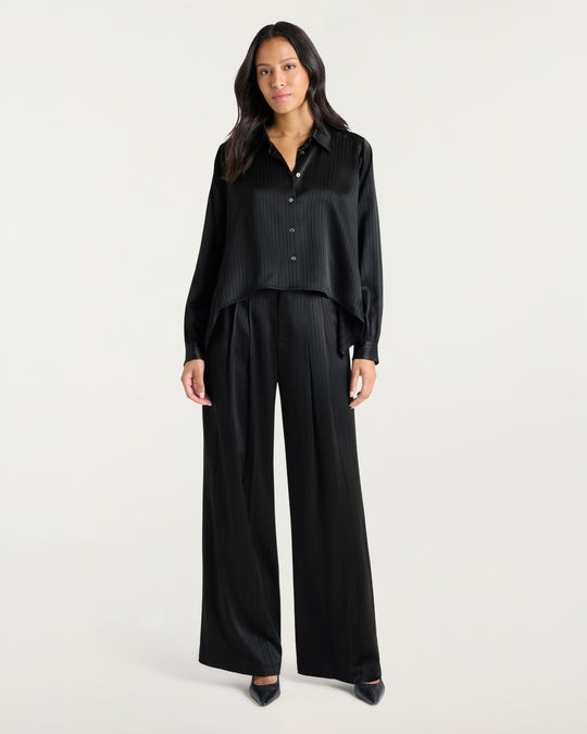 Georgia Satin Stripe Gasira Top