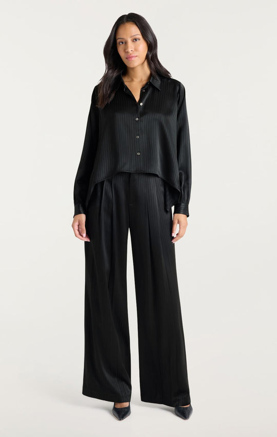 Georgia Satin Stripe Gasira Top