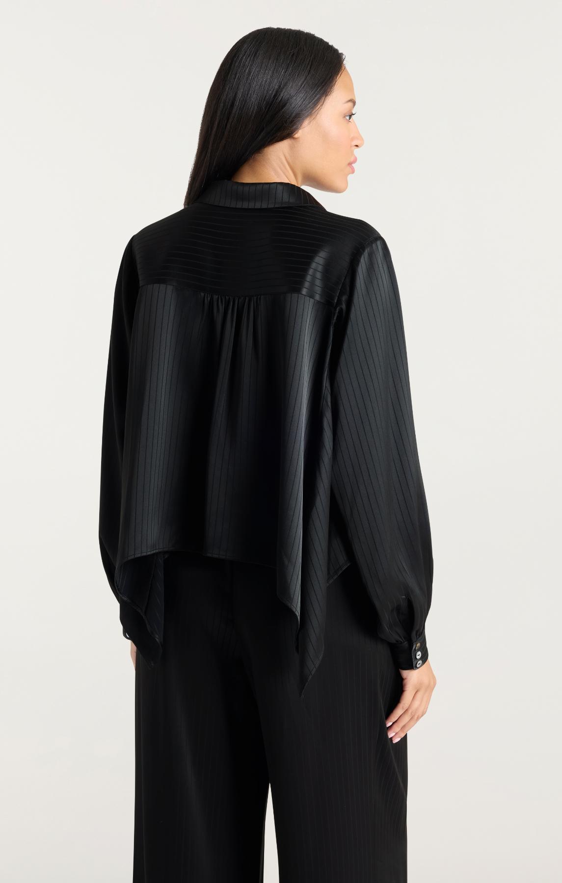 Georgia Satin Stripe Gasira Top