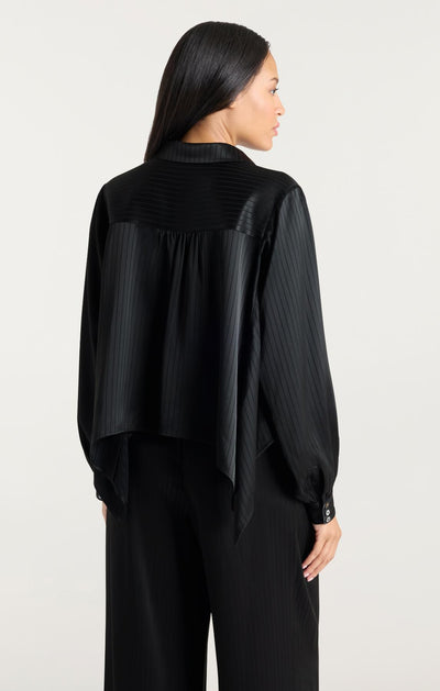 Georgia Satin Stripe Gasira Top