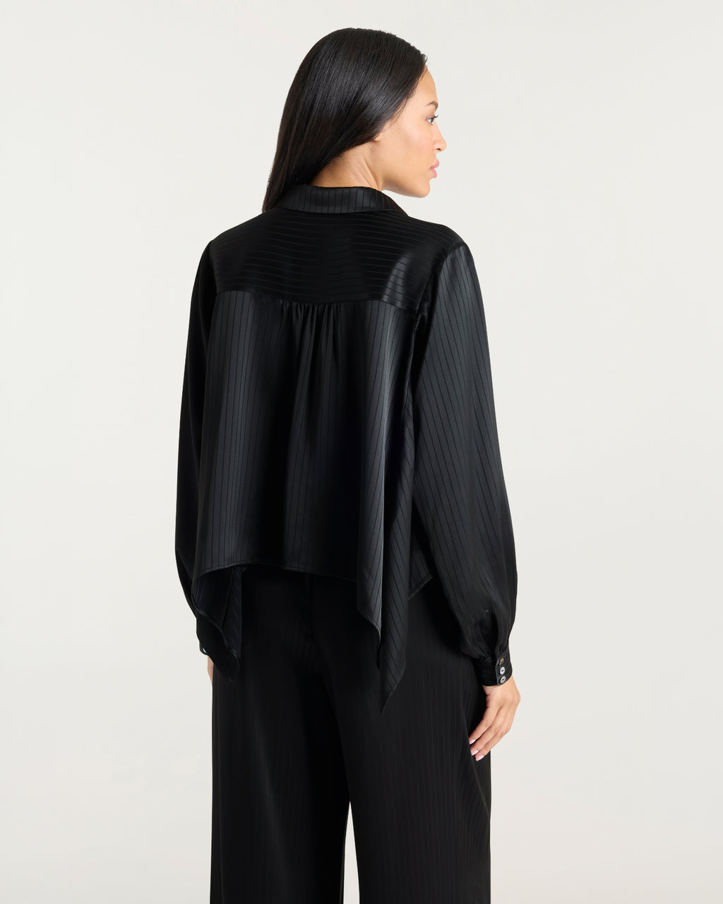 Georgia Satin Stripe Gasira Top