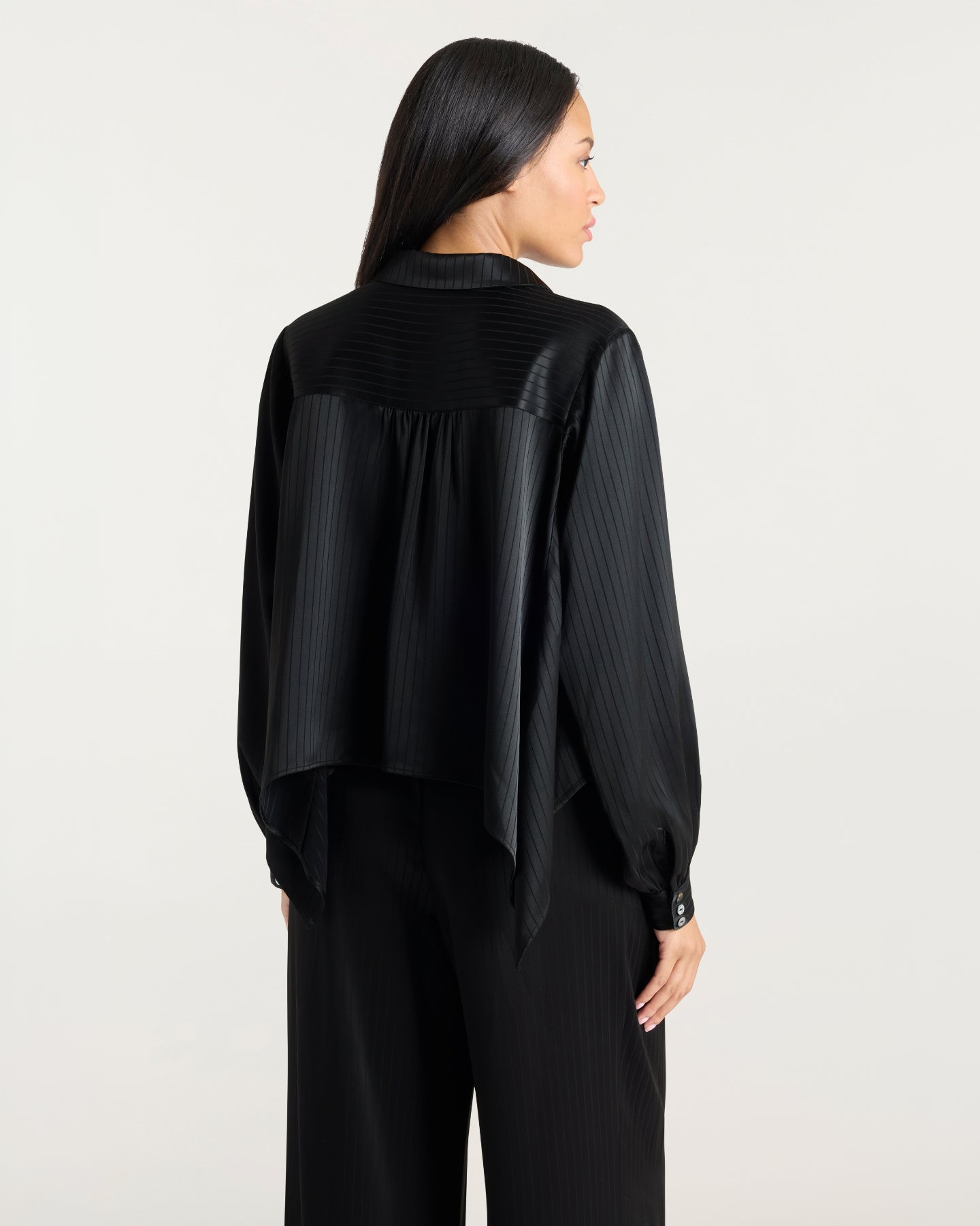 Georgia Satin Stripe Gasira Top