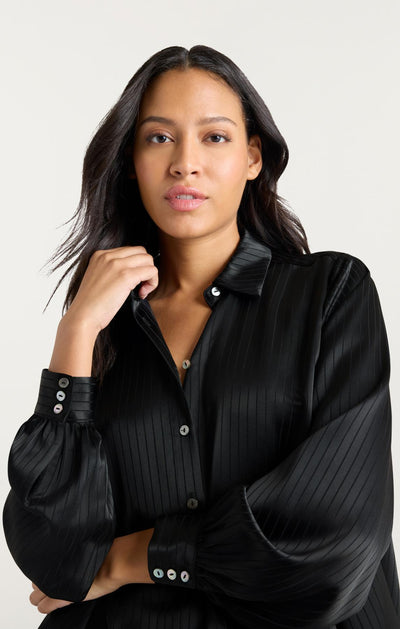 Georgia Satin Stripe Gasira Top