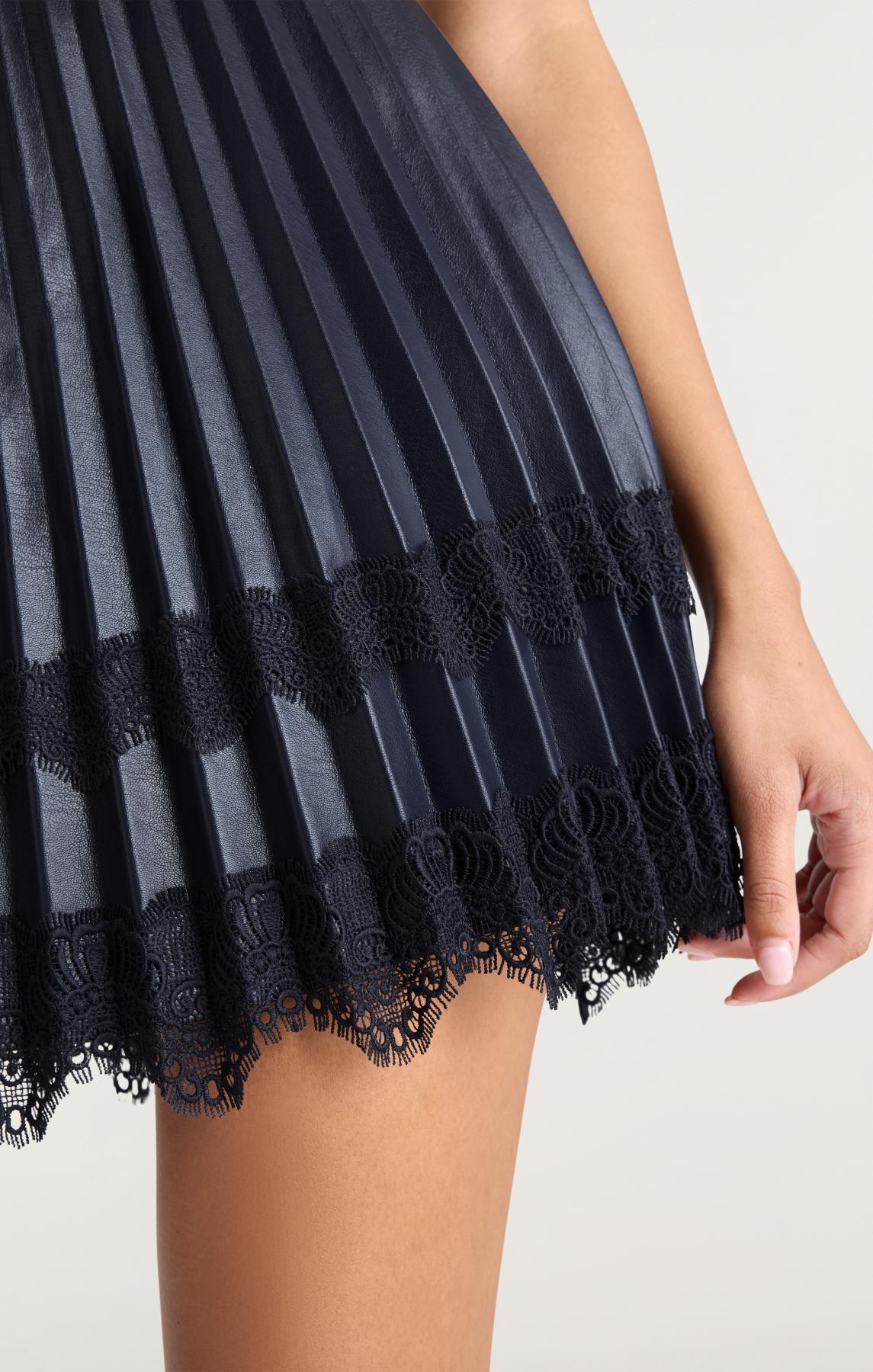 Vegan Leather Laney Skirt
