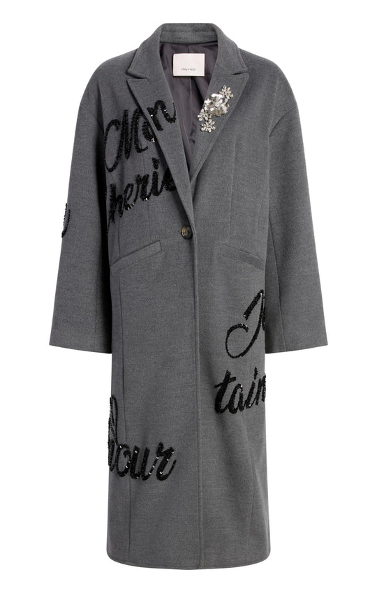 Crushed Sequin Loveletter Gravis Coat