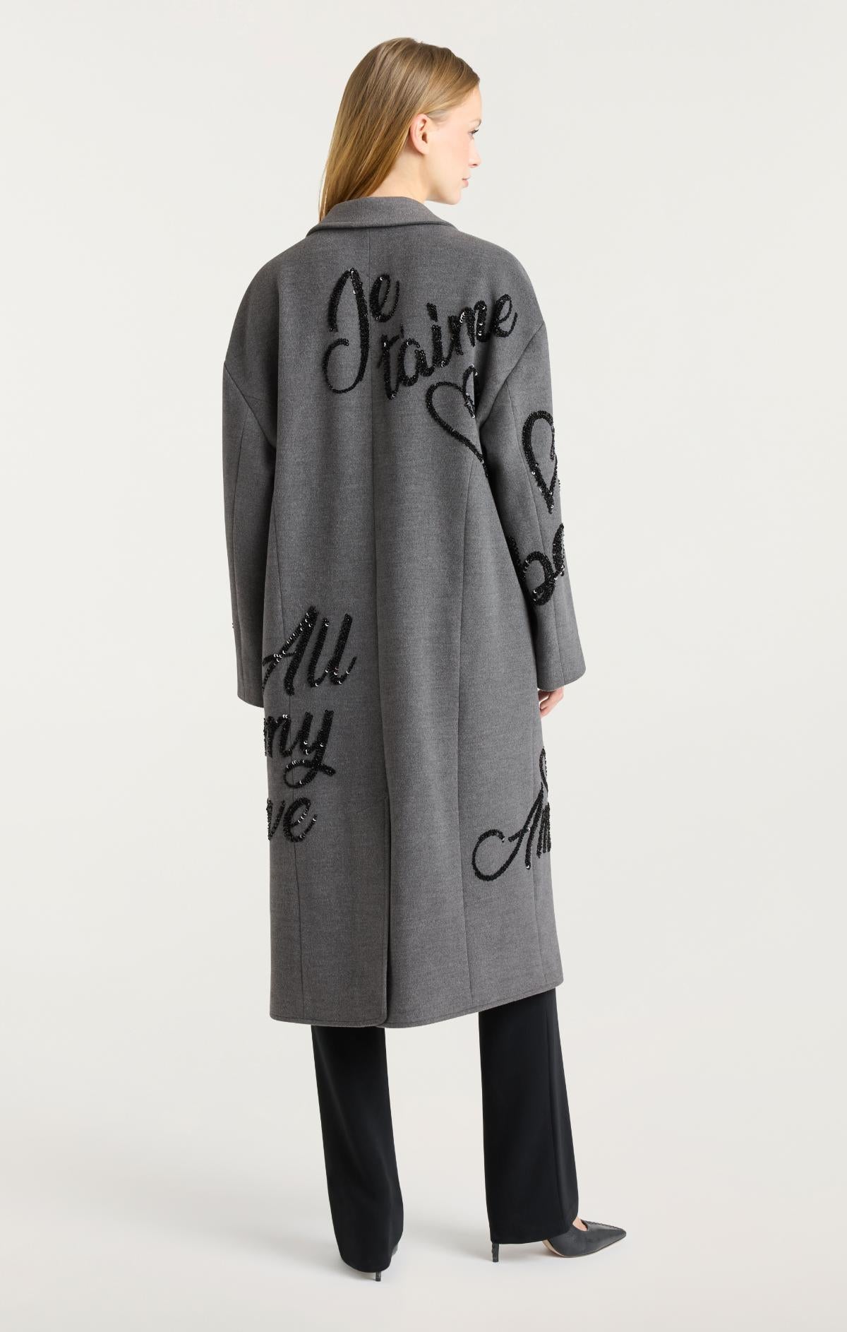 Crushed Sequin Loveletter Gravis Coat