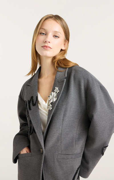 Crushed Sequin Loveletter Gravis Coat