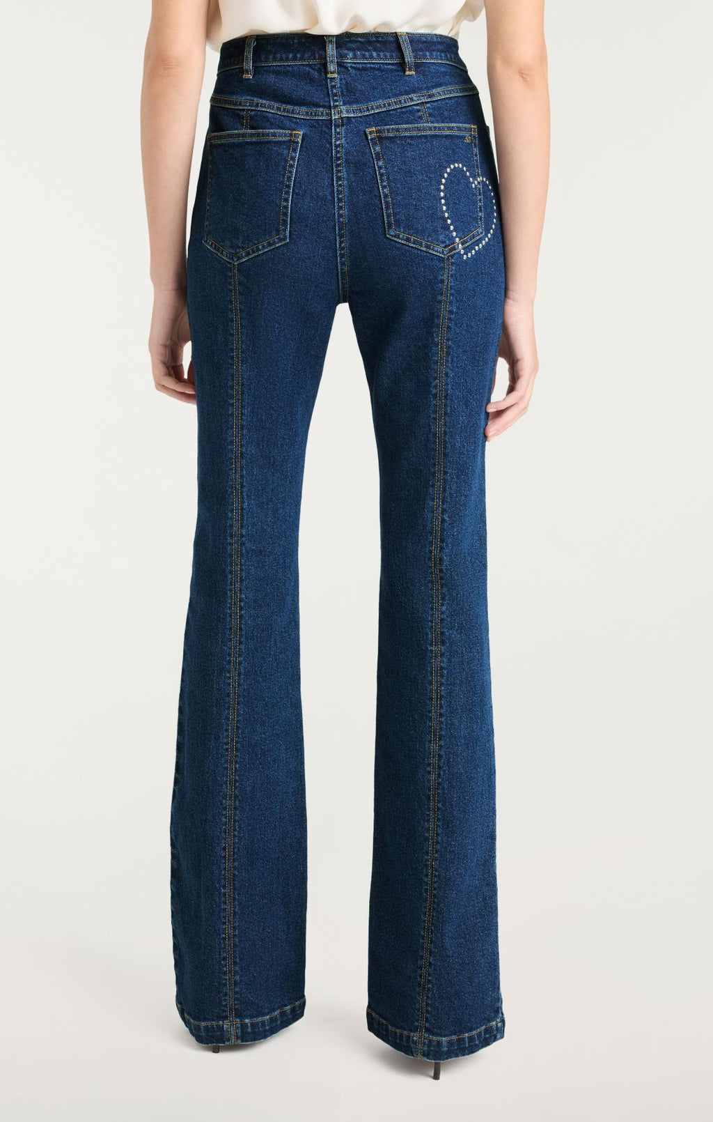 Studded Single Heart Shailene Jeans