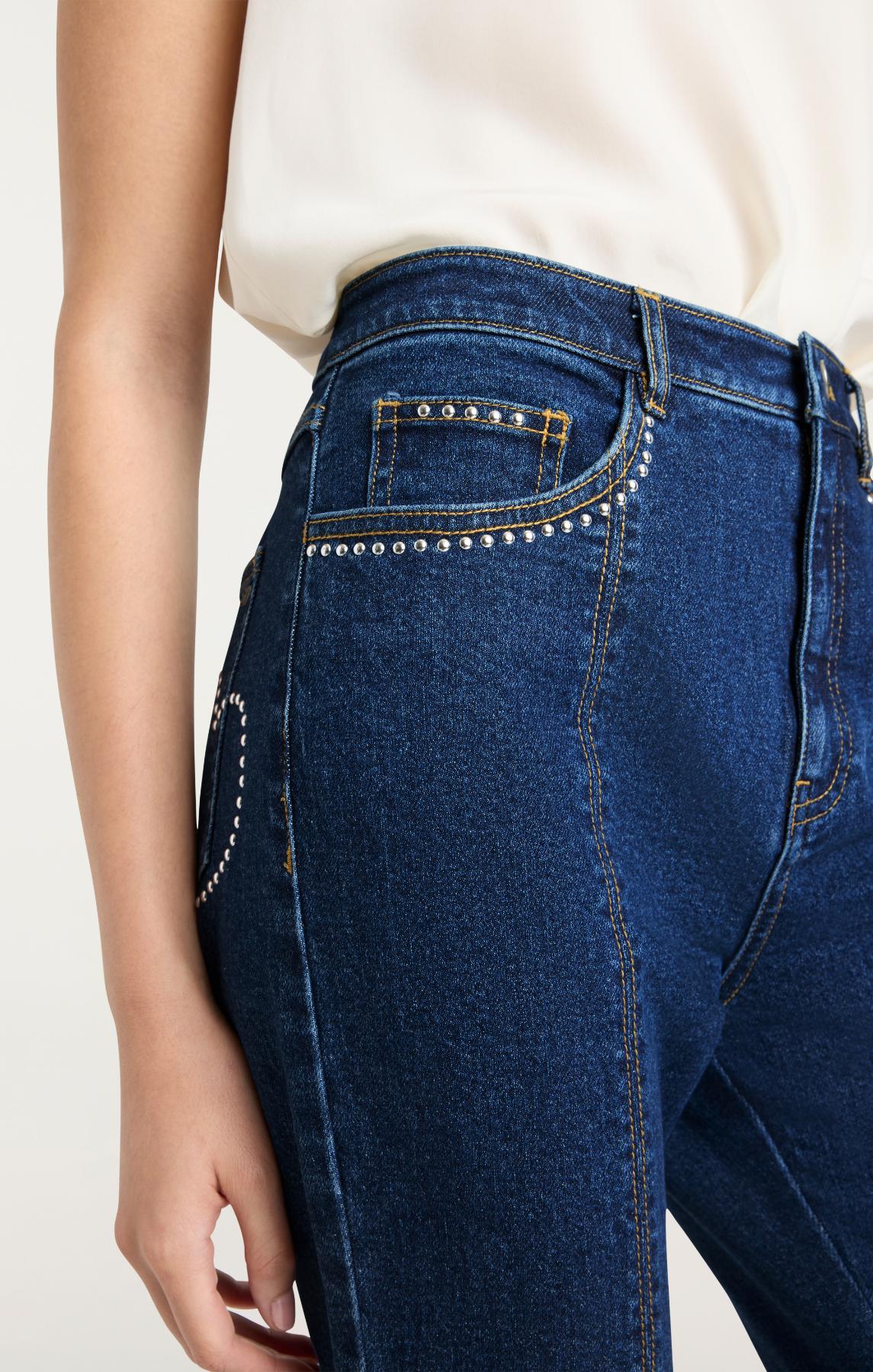 Studded Single Heart Shailene Jeans