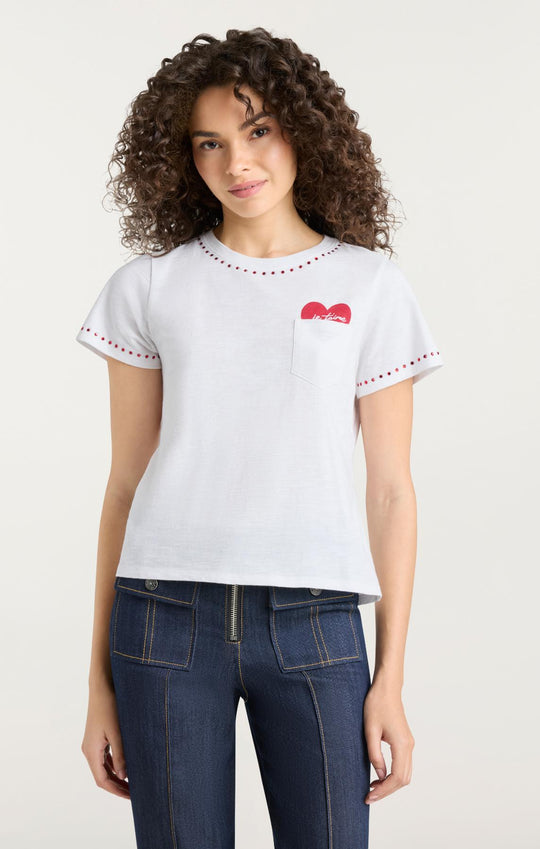 Heart Pocket Shrunken Tee