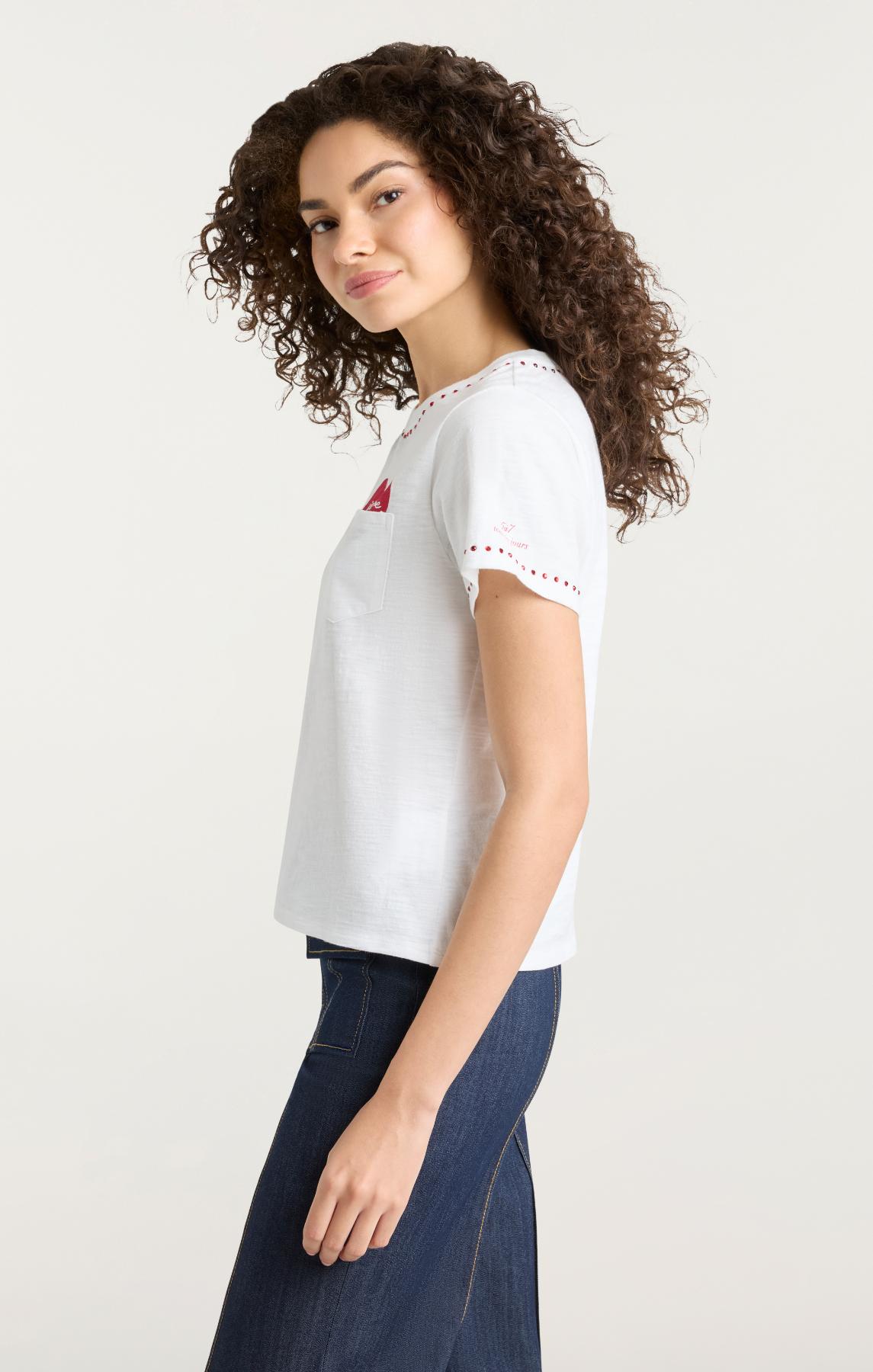 Heart Pocket Shrunken Tee