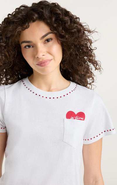 Heart Pocket Shrunken Tee