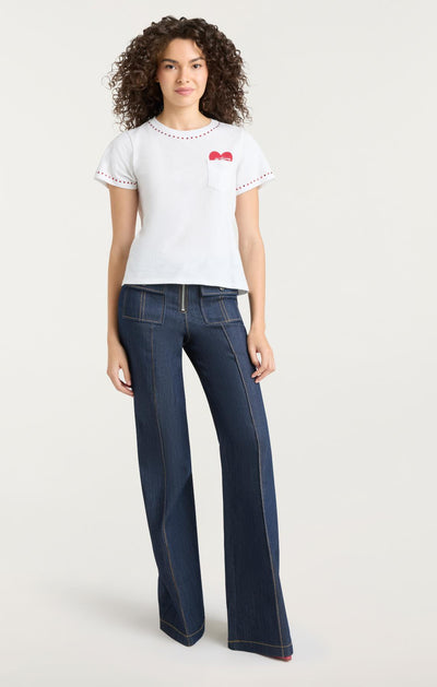 Heart Pocket Shrunken Tee