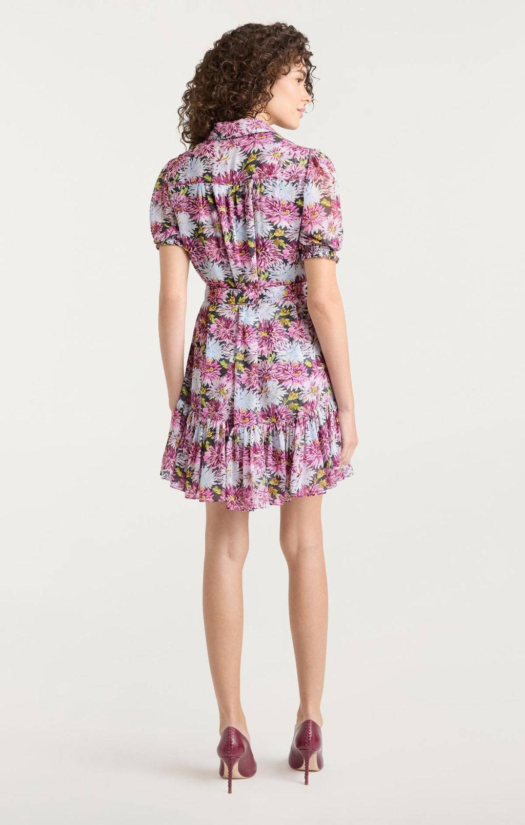 Dahlia Print Halbini Dress