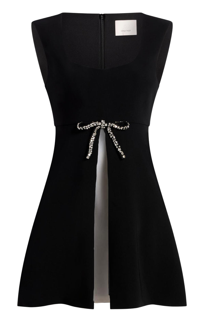 Cinq à Sept Jo Bow Dress - Black/ivory Cinq à Sept Jo Bow Dress - Black/ivory