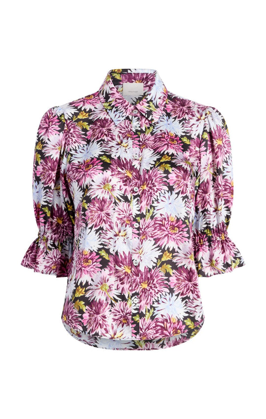 Dahlia Print Fiona Top