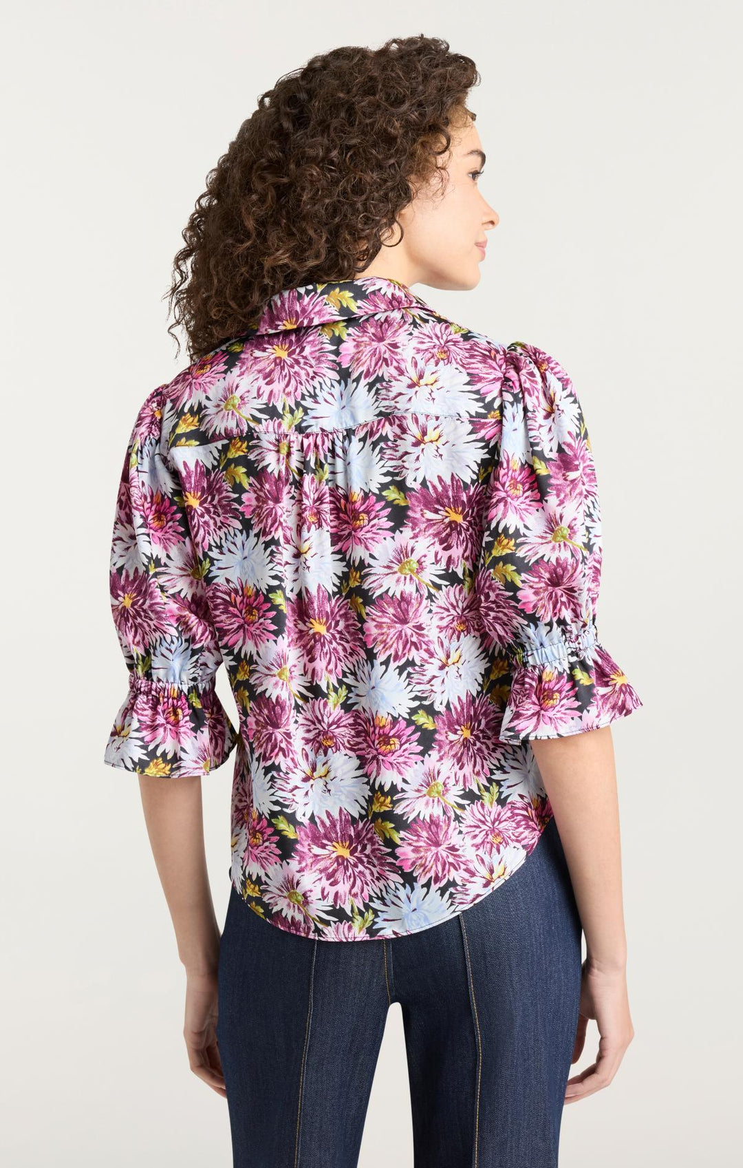 Dahlia Print Fiona Top – Cinq à Sept
