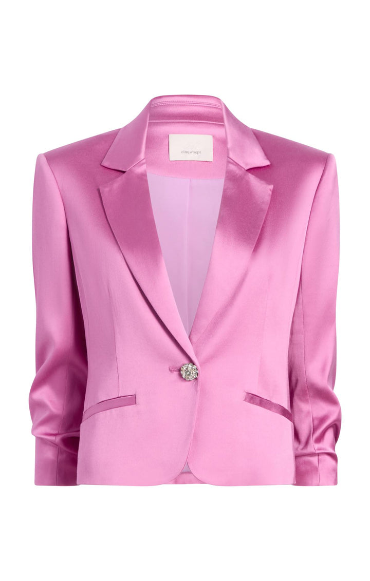 Textured Satin Le Petit Khloe Blazer – Cinq à Sept