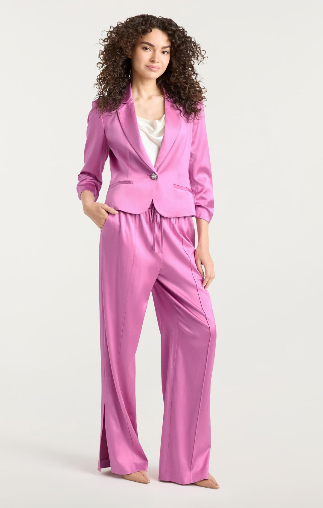 Textured Satin Le Petit Khloe Blazer – Cinq à Sept