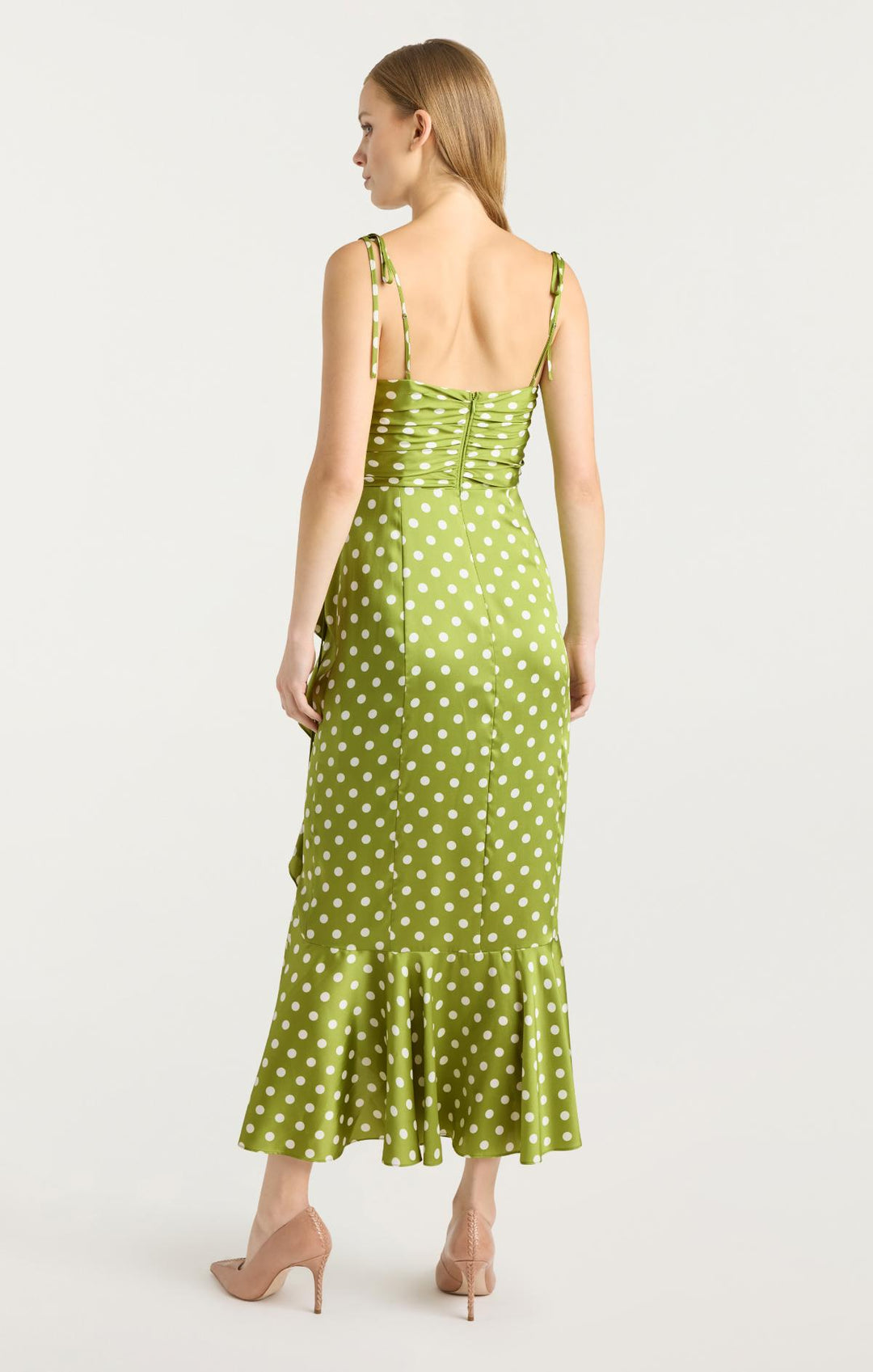 camille midi dress capulet Cinq À Sept Camille Polka Dot Dress