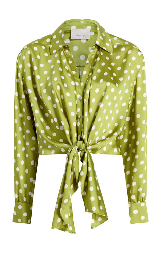 Camille Polka Dot Marianna Top