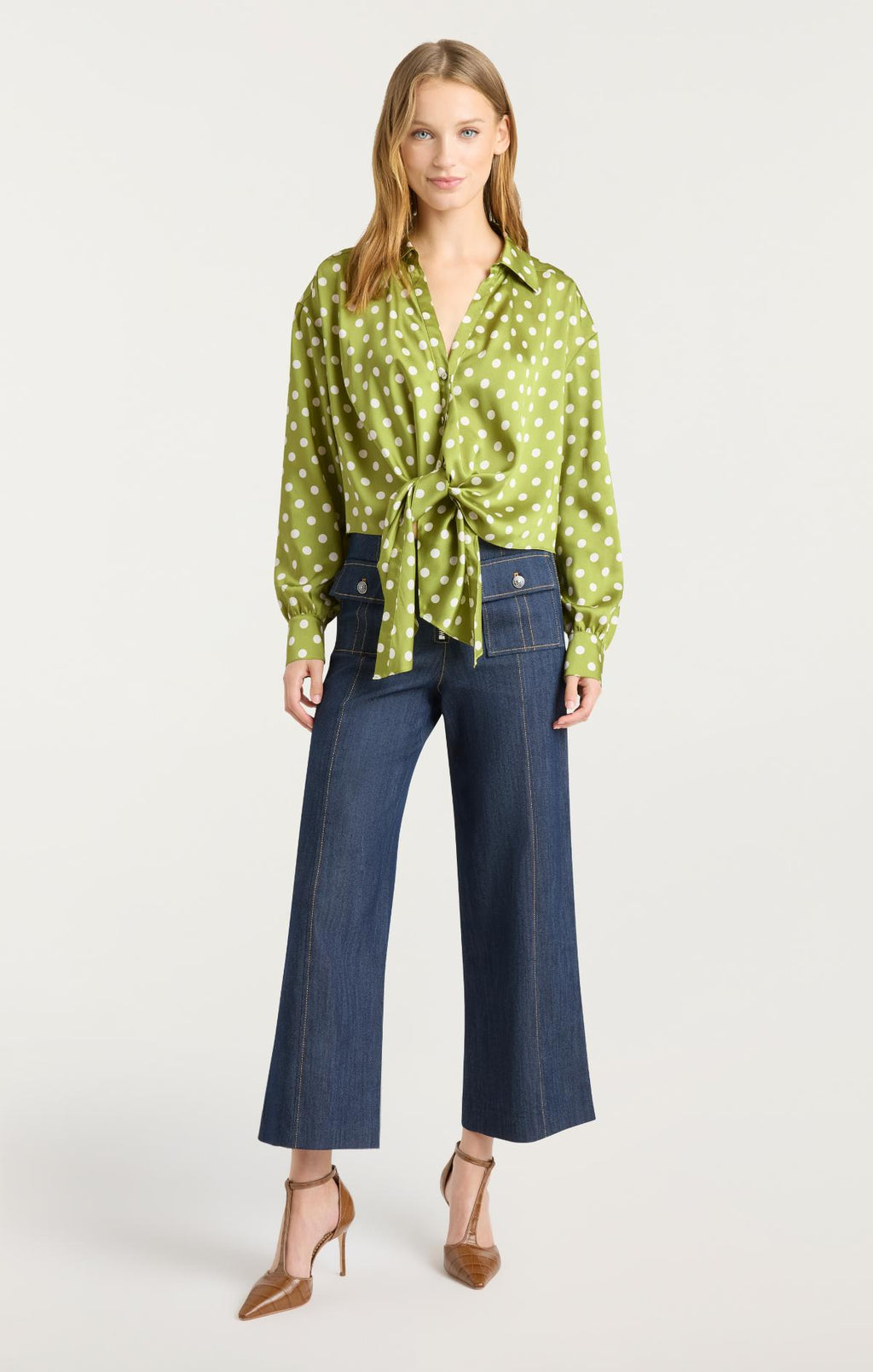 Camille Polka Dot Marianna Top