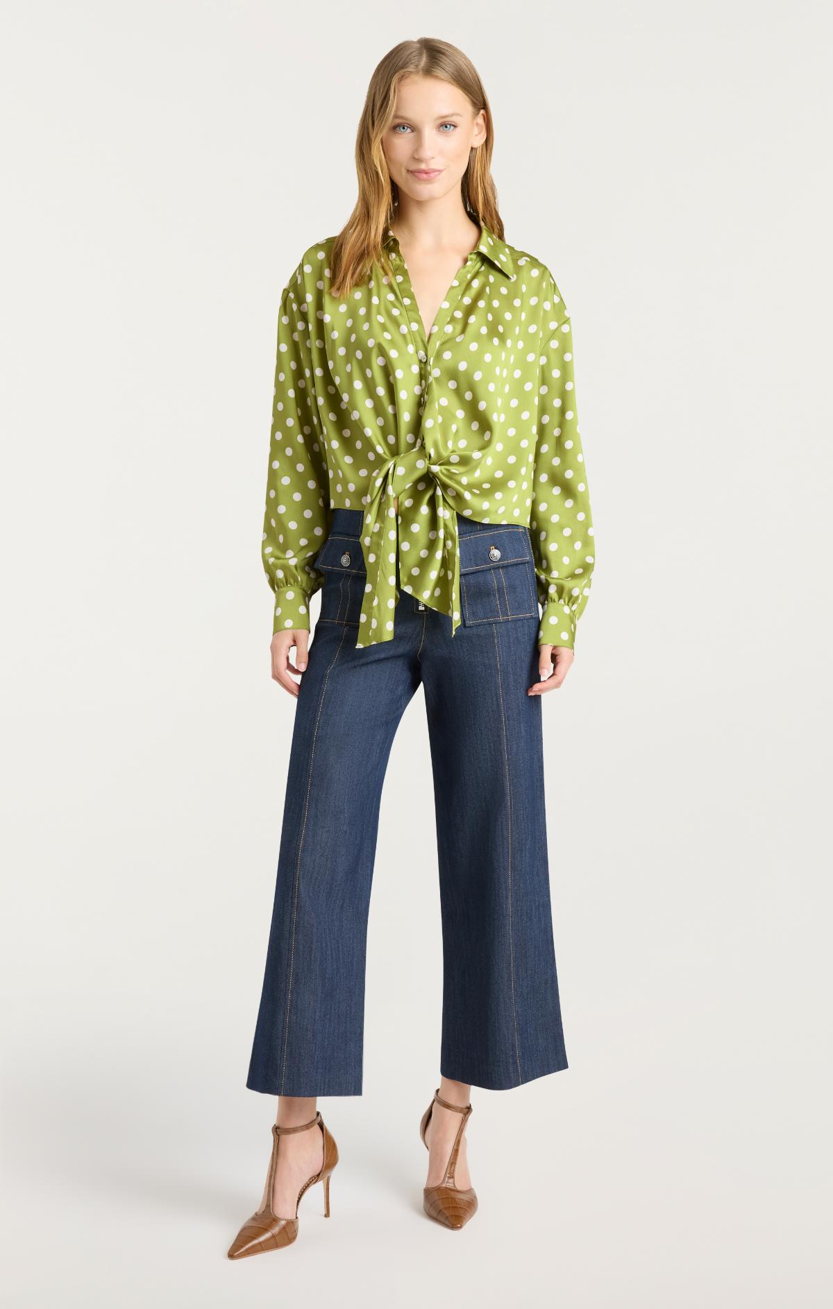 Camille Polka Dot Marianna Top