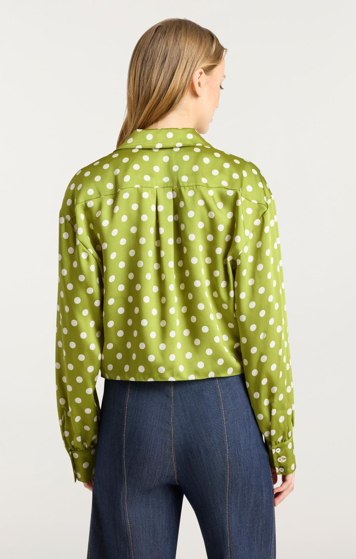 Camille Polka Dot Marianna Top