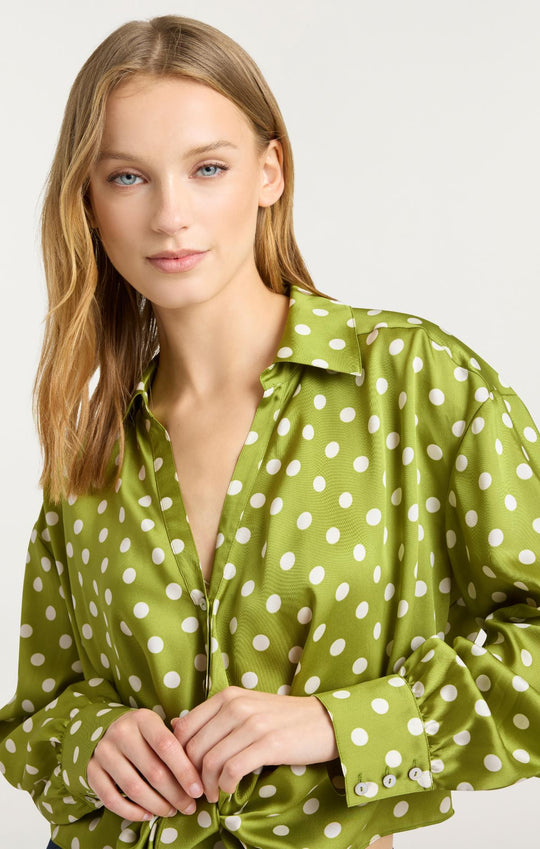 Camille Polka Dot Marianna Top