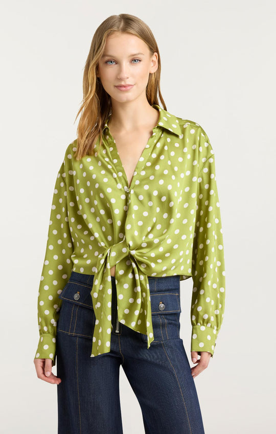 Camille Polka Dot Marianna Top
