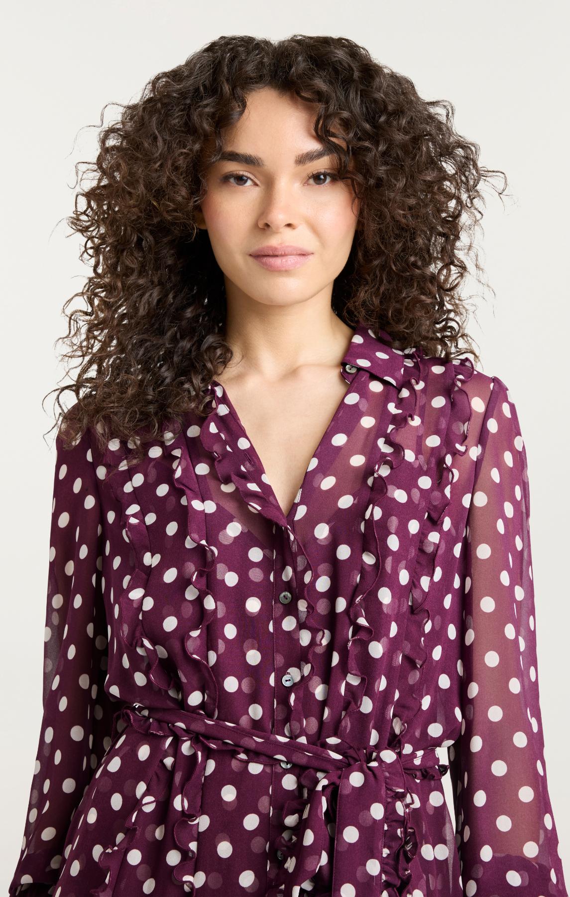 Camille Polka Dot Estelle Dres Cinq Sept Camille Polka Dot Estelle Dres Cinq Sept