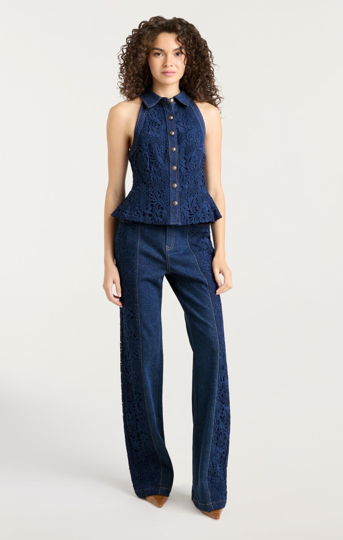 Lace Combo Francine Jeans – Cinq à Sept