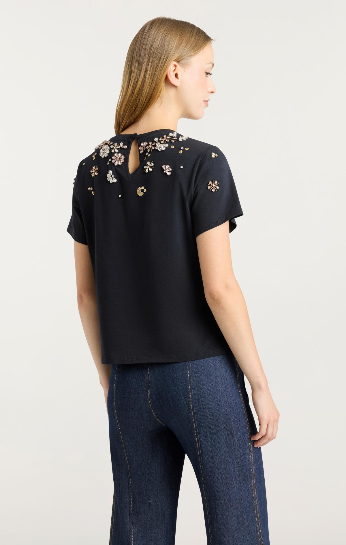 Tumbling Flowers Shrunken Tee