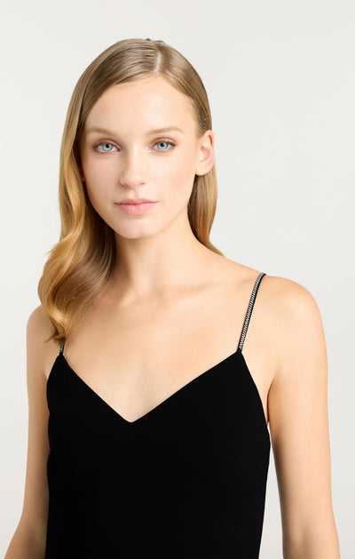 Corded Rhinestone Bow Rella Dress