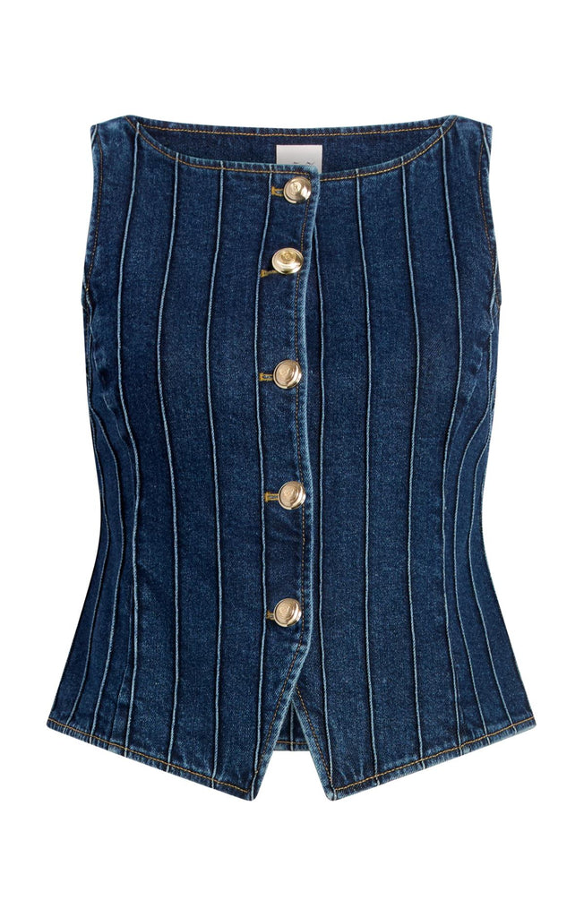 希少 TCB jeans Foremen Vest インディゴHBT 38 Pintuck Camen Jean Vest – Cinq à Sept