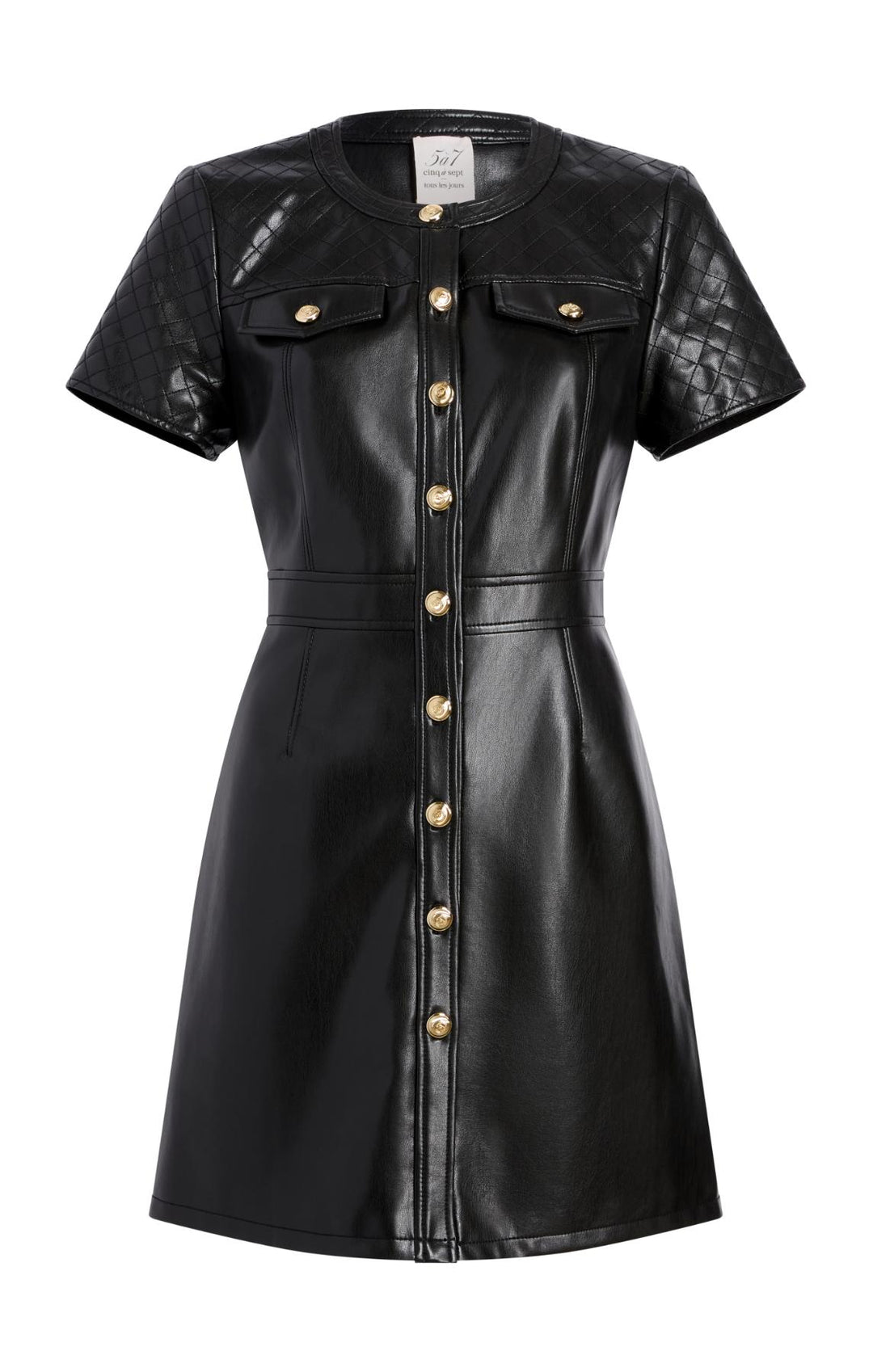 Quilted Layla Dress 6 / Black