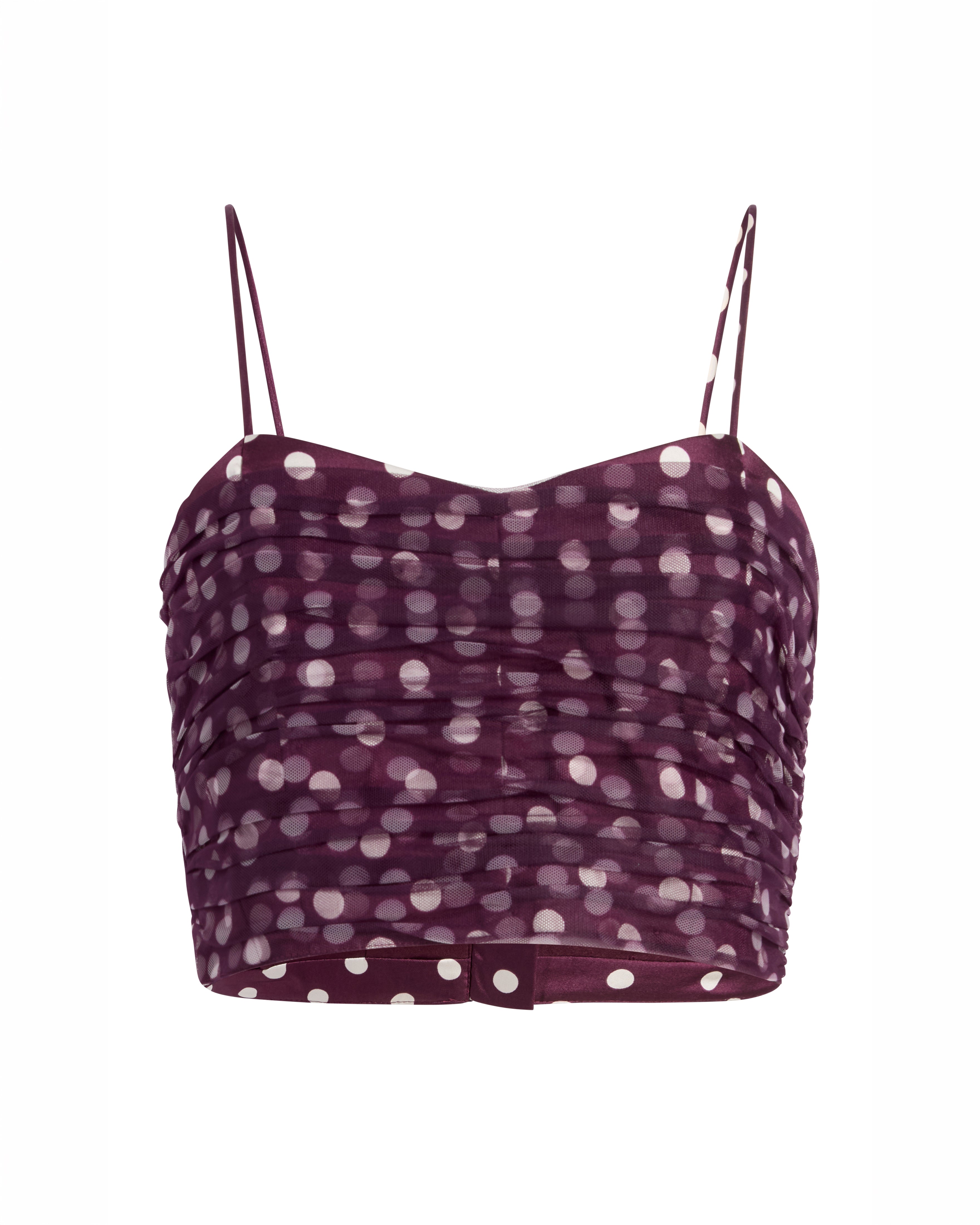 Camille Polka Dot Selly Top