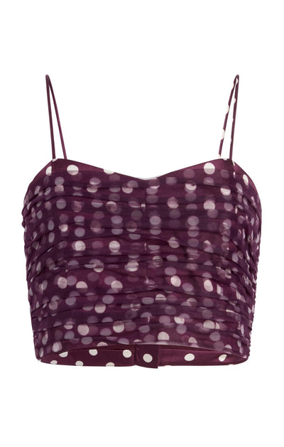Camille Polka Dot Selly Top
