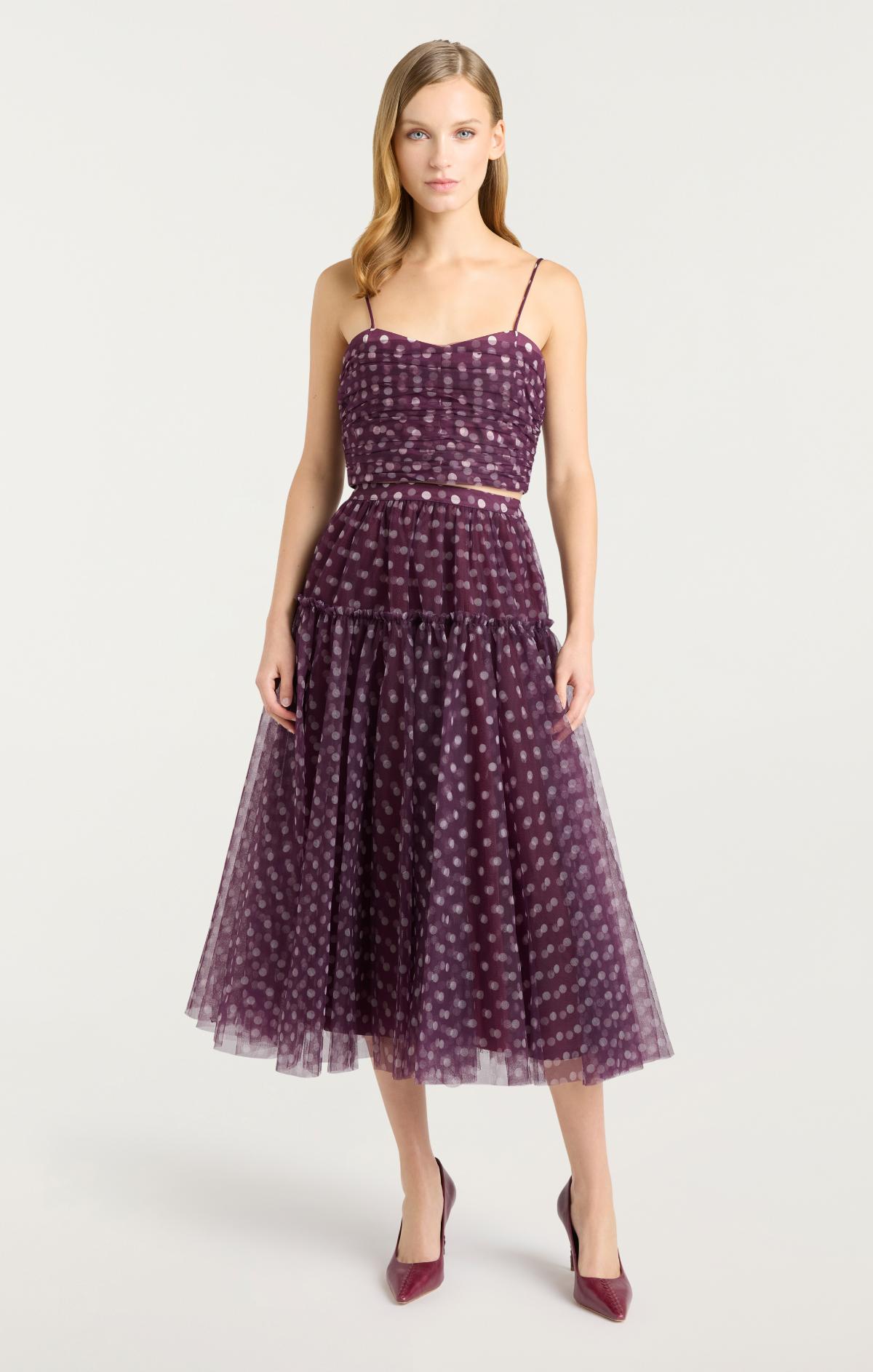 Camille Polka Dot Selly Top