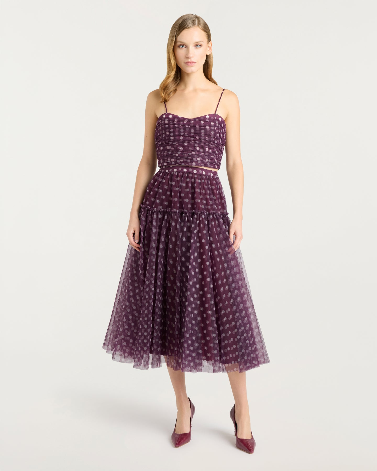 Camille Polka Dot Selly Top