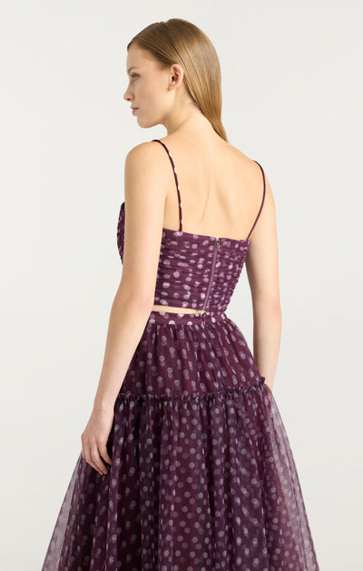 Camille Polka Dot Selly Top