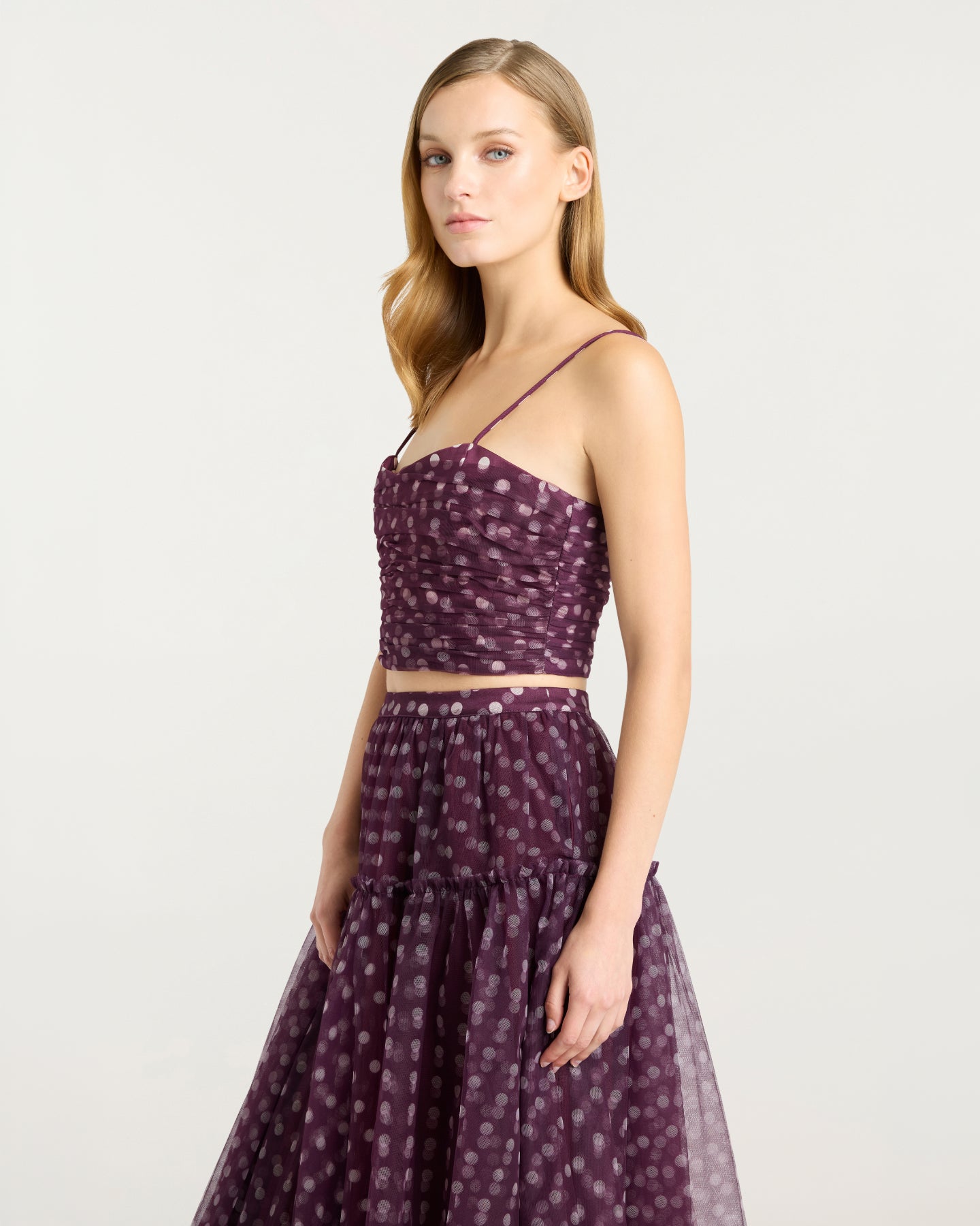 Camille Polka Dot Selly Top