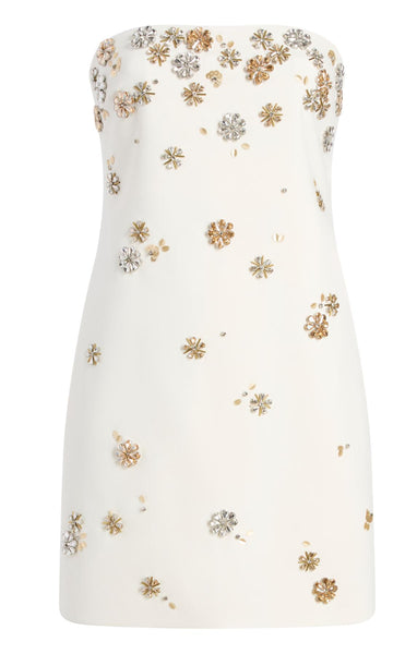 Cinq Sept Tumbling Flowers Mini Dress - Black Cinq Sept Tumbling Flowers Mini Dress - Black