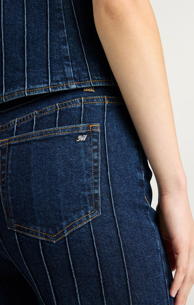 Denim Pintuck Camen Pant