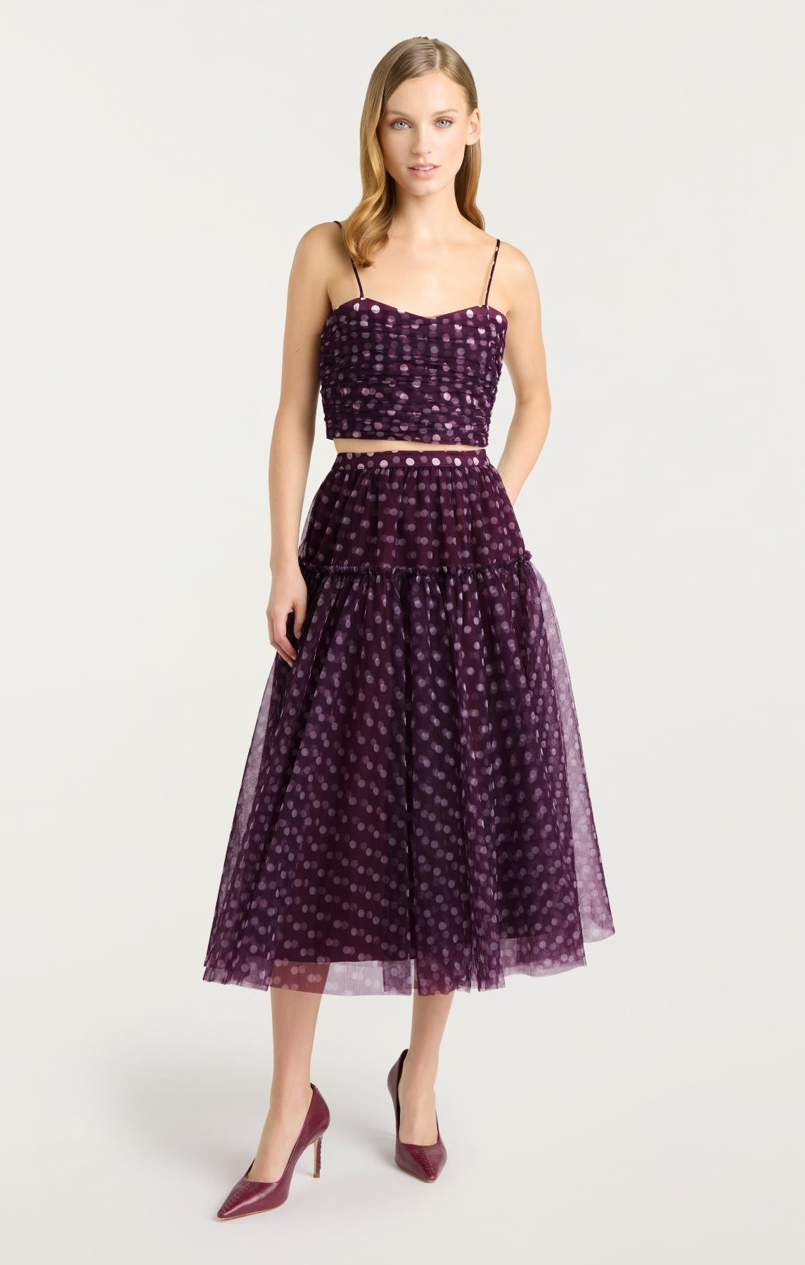 Camille Polka Dot Selly Skirt
