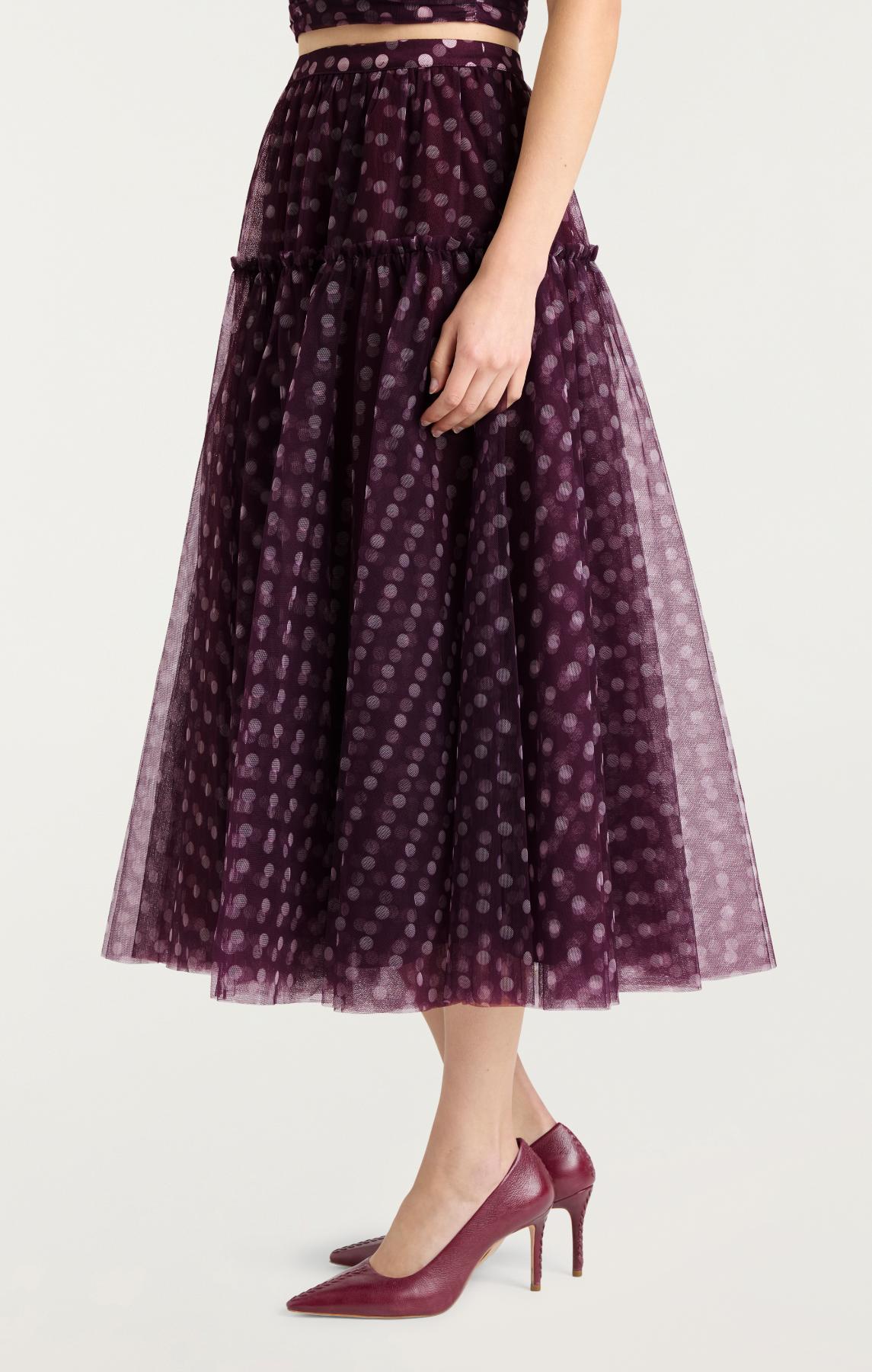 Camille Polka Dot Selly Skirt